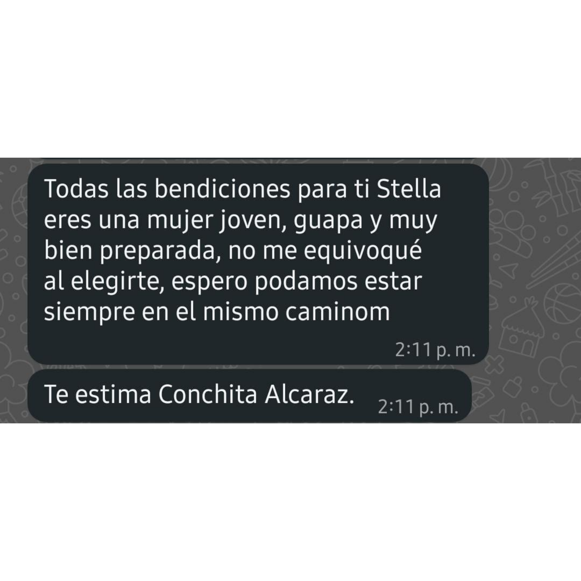 Testimonio recibido por WhatsApp